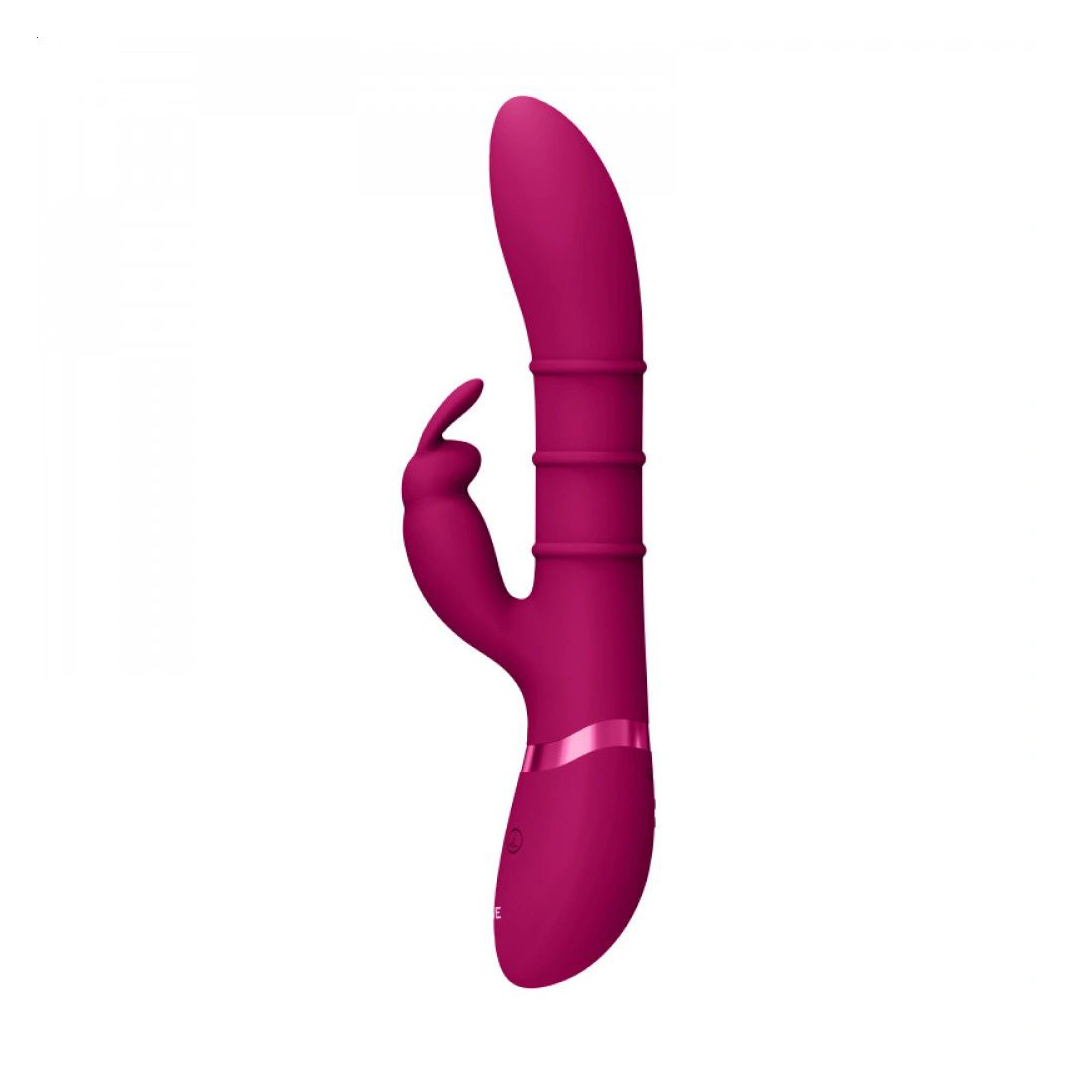 Вібратор-кролик Vive Sora Rings &amp; Vibrating G-Spot Rabbit Vibrator Рожевий, 1 шт